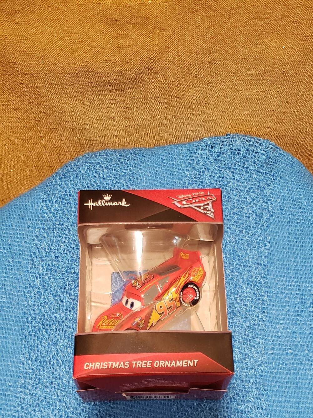 Hallmark Lightning McQueen Red and Yellow Ornament